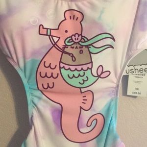 Hottopic Pastel Pusheen Cut Out Swim Suit